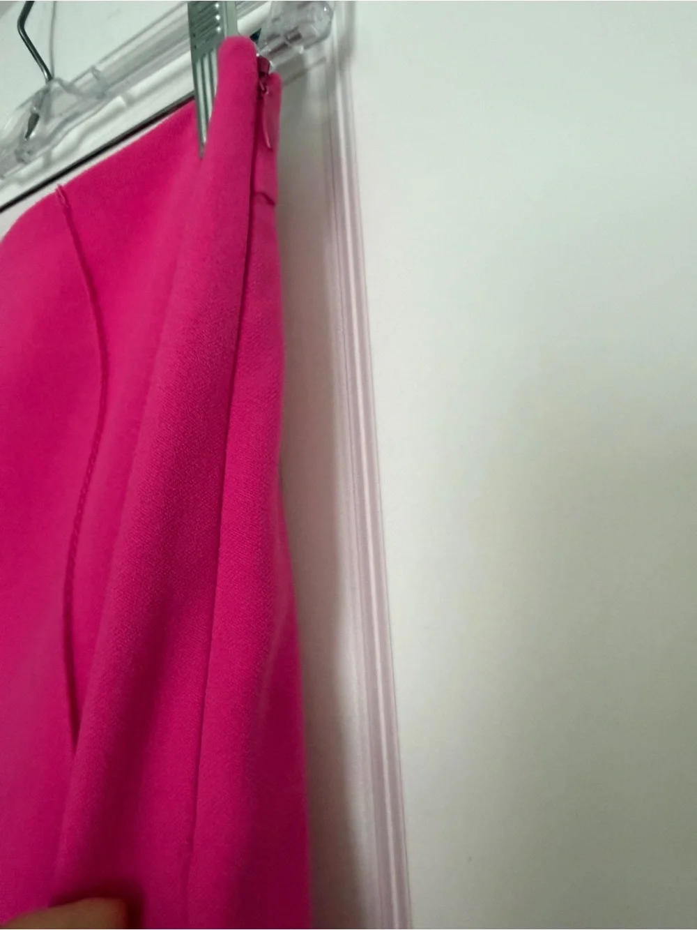 Zara high-waisted trousers in fuchsia/hot pink